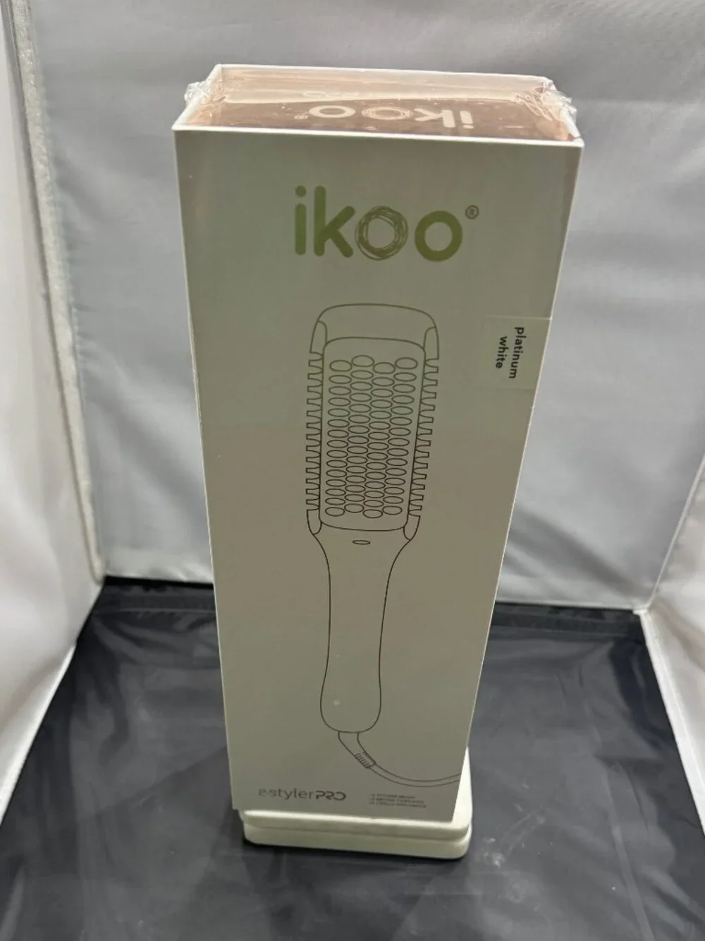 E-Styler Pro:White Ceramic Heated Straightening Brush for Women Hair